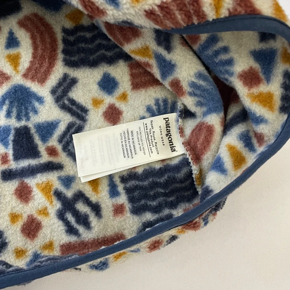 Patagonia Synchilla Snap-T Pullover Men's XL Protected Peaks Multi Big Oatmeal - Picture 7 of 12